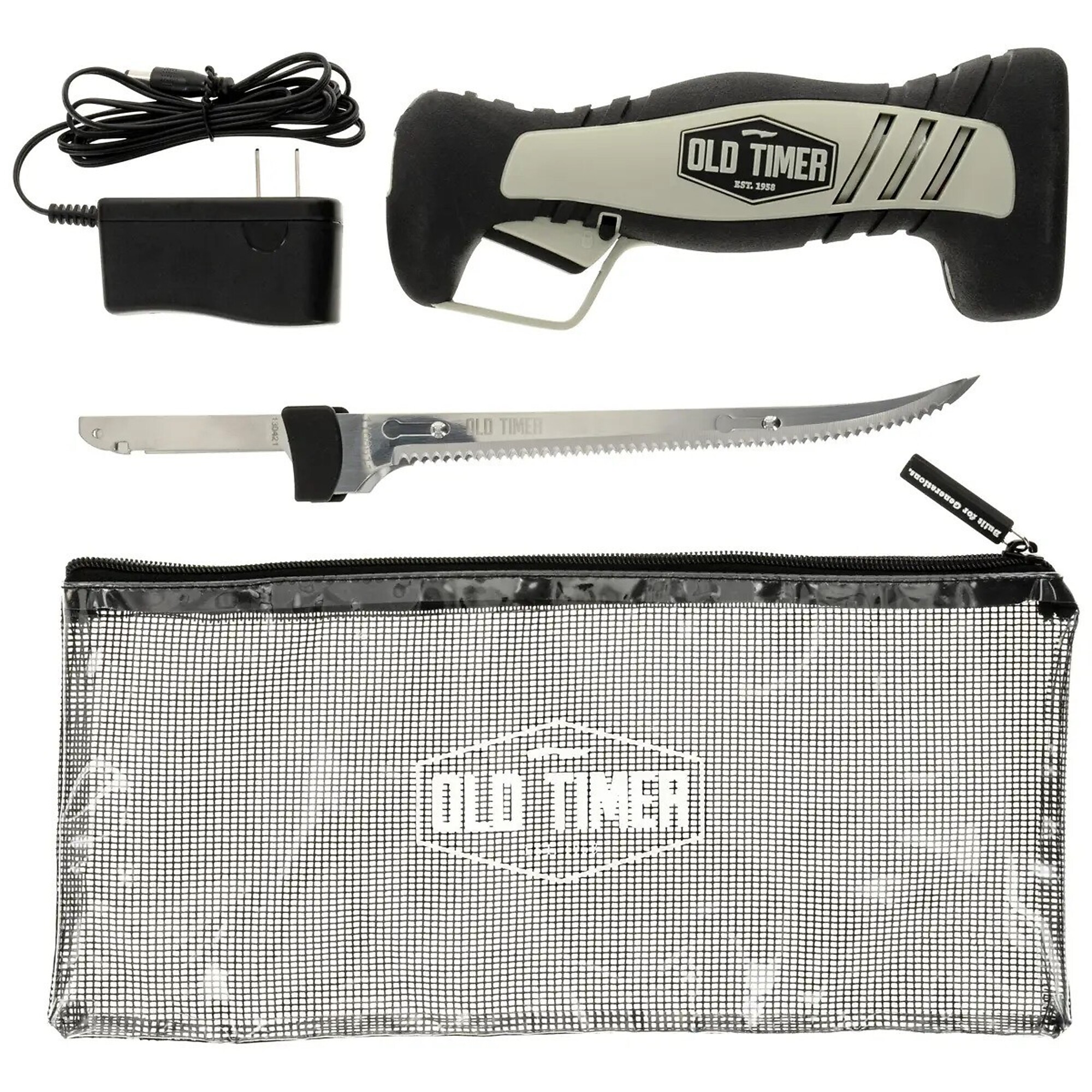 Old Timer Lithium-Ion Electric Fillet Knife Set, Model# WX2-727717